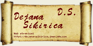 Dejana Sikirica vizit kartica